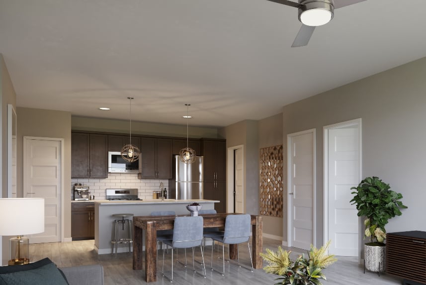 Carmel apartment kitchen area